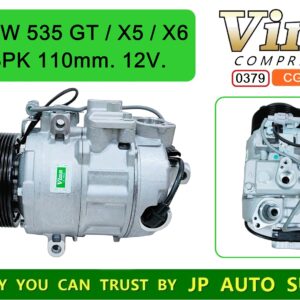 0379 *COM. BMW  535 GT / X5 / X6  8PK  110mm. 12V.  ใหม่