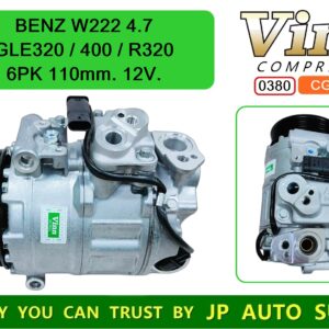 0380 *COM. BENZ  W222 4.7 / GLE320 / 400 / R320  6PK  110mm. 12V.  ใหม่